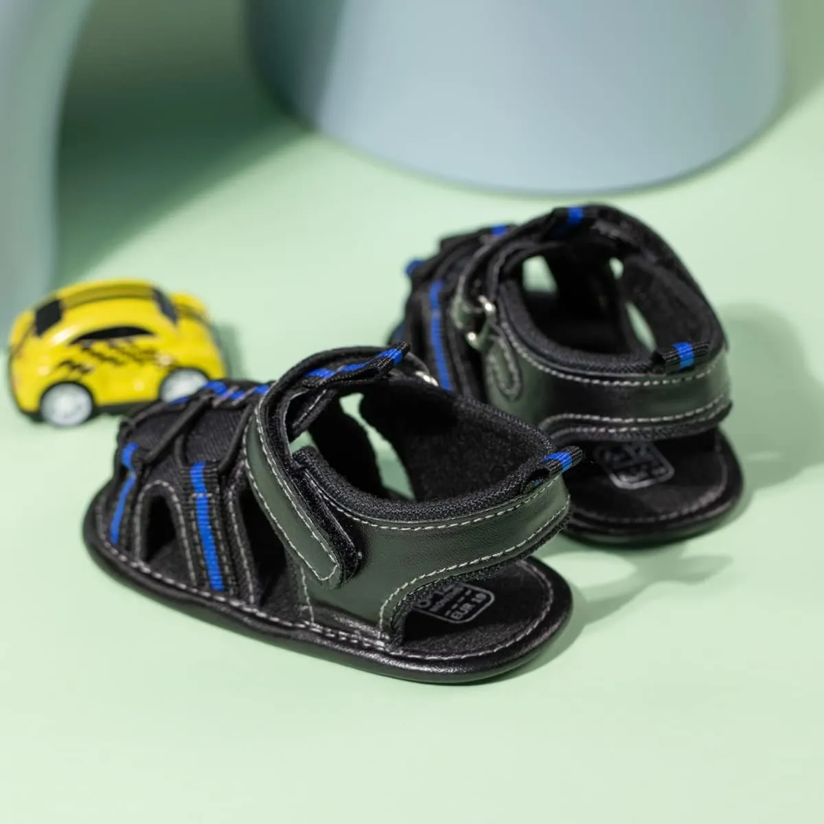 HsdsBebe Infant Baby Boys Girls Summer Beach Sandals Breathable Athletic Anti-slip Soft Sole Newborn First Walker Crib Shoes