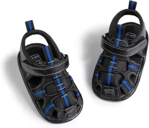 HsdsBebe Infant Baby Boys Girls Summer Beach Sandals Breathable Athletic Anti-slip Soft Sole Newborn First Walker Crib Shoes