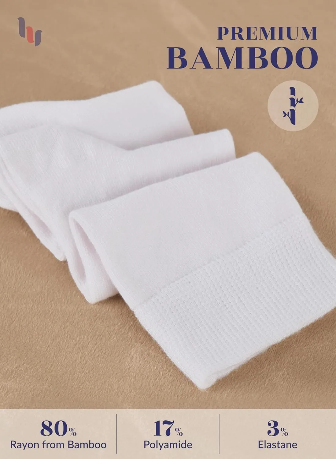 Hugh Ugoli Women's Bamboo Knee High Socks | Comfort Seam Long Dress Socks, Soft & Lightweight | Shoe Size 5-8/8-11, 4 Pairs