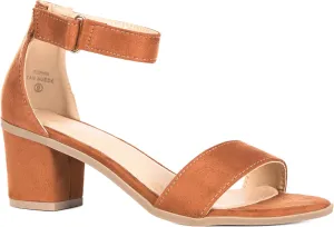 ILLUDE Women's Ankle Strap Kitten Heel Sandal – Comfortable Cute Low Block Heeled Sandals – Sophia