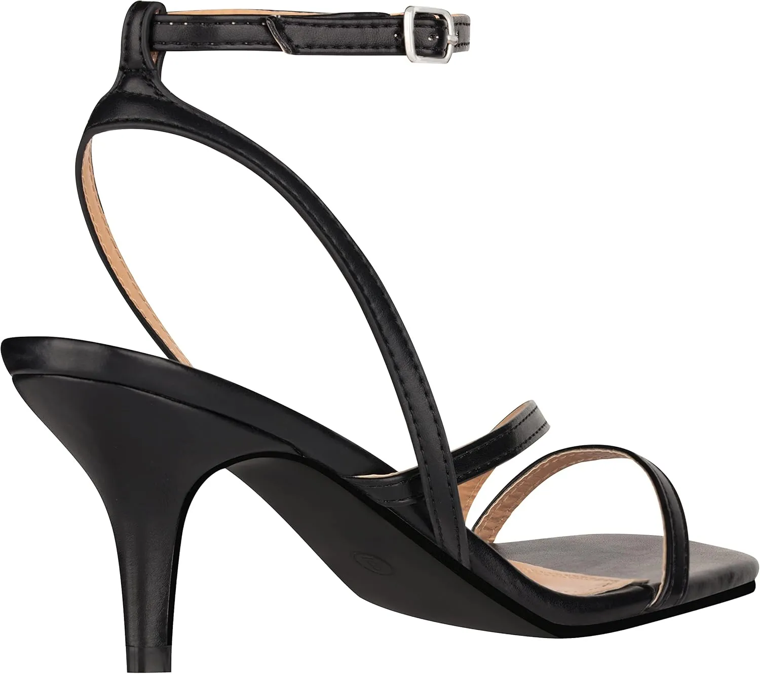 ILLUDE Women’s Ankle Strap Sandal Heels Low Kitten Heel Square Toe Strappy Heeled Sandals – Hera