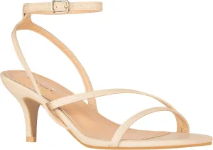 ILLUDE Women’s Ankle Strap Sandal Heels Low Kitten Heel Square Toe Strappy Heeled Sandals – Hera