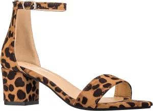 ILLUDE Women’s Fashion Ankle Strap Kitten Heel Sandals - Adorable Cute Low Block Heel – Jasmine
