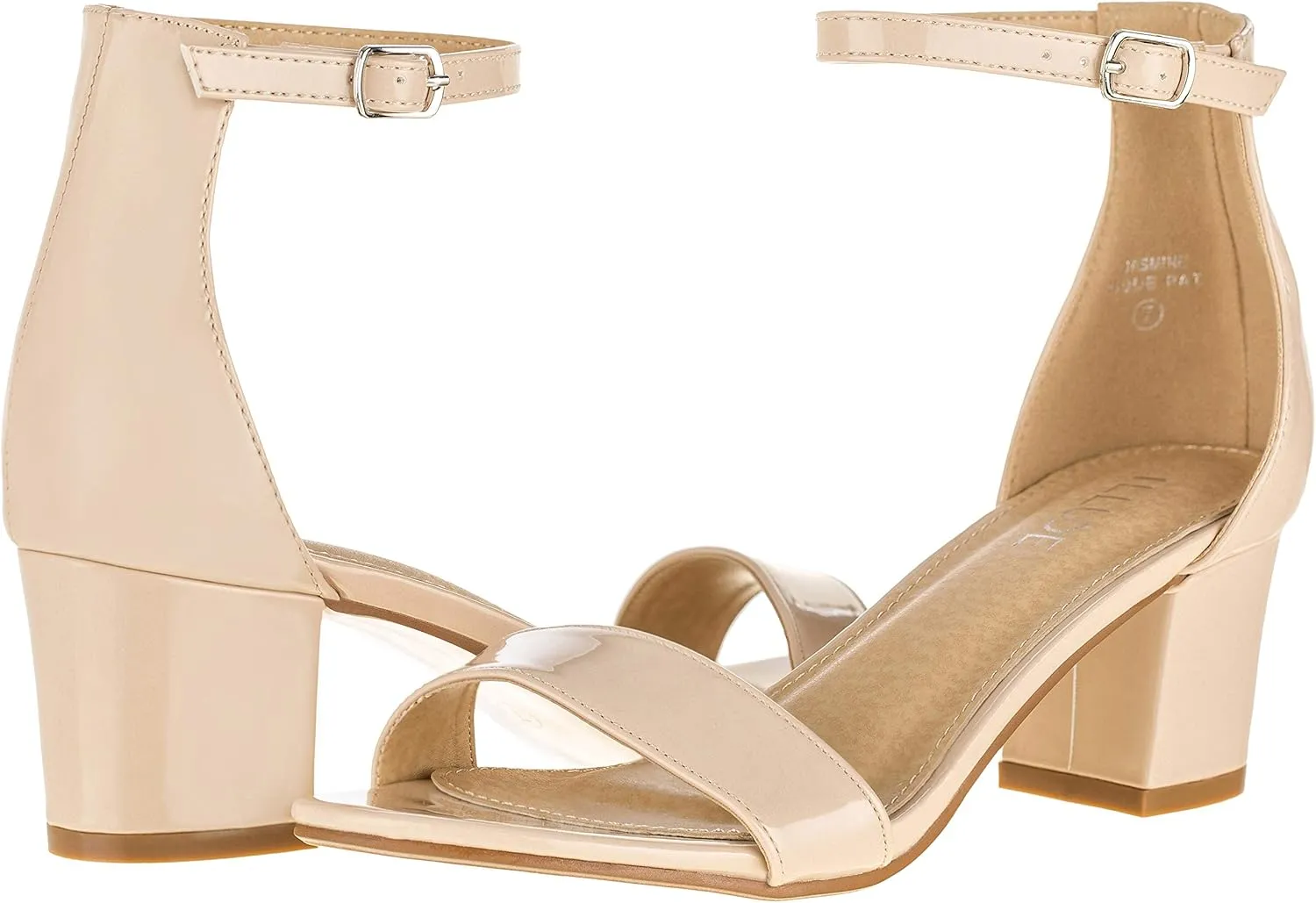 ILLUDE Women’s Fashion Ankle Strap Kitten Heel Sandals - Adorable Cute Low Block Heel – Jasmine
