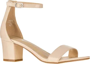 ILLUDE Women’s Fashion Ankle Strap Kitten Heel Sandals - Adorable Cute Low Block Heel – Jasmine