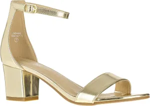 ILLUDE Women’s Fashion Ankle Strap Kitten Heel Sandals - Adorable Cute Low Block Heel – Jasmine