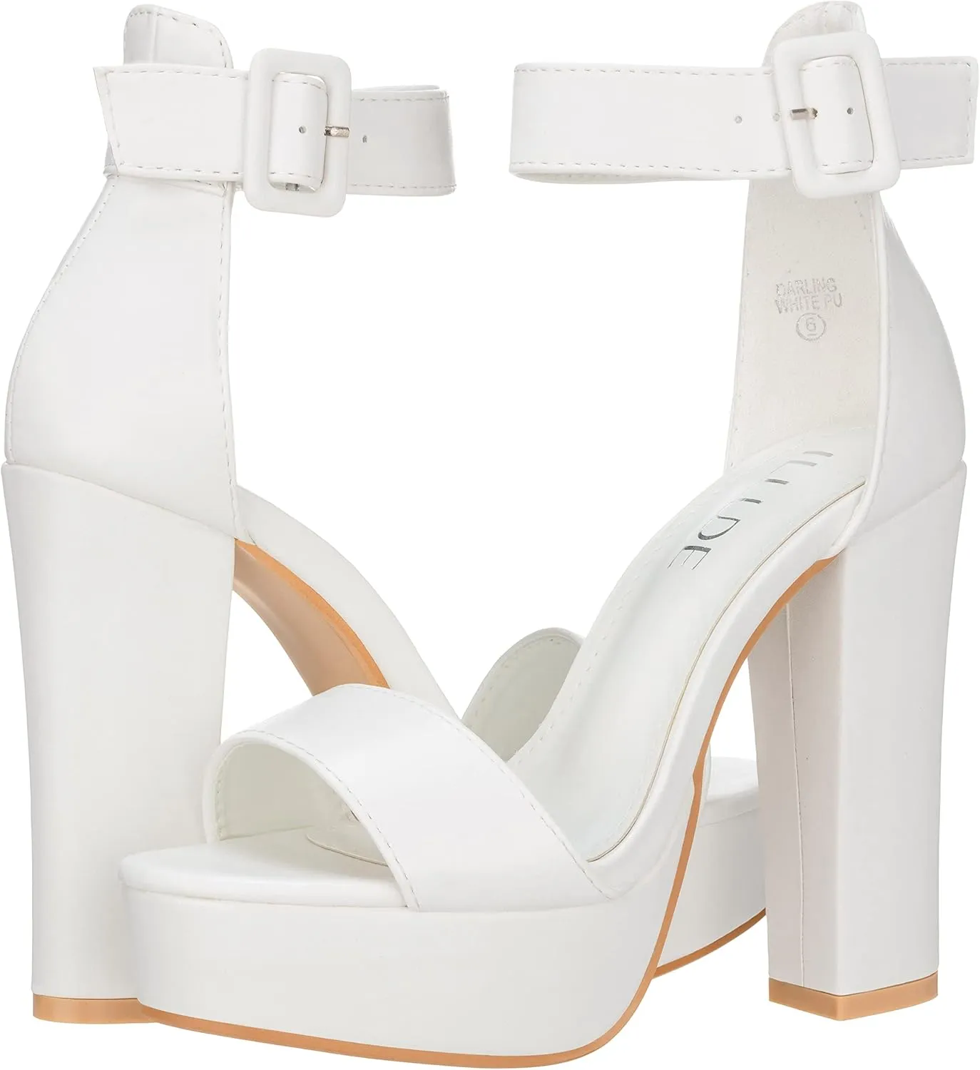 ILLUDE Women's High Heel Platform Sandals Ankle Strap Chunky Heel Sexy Party Heeled Sandals – Darling