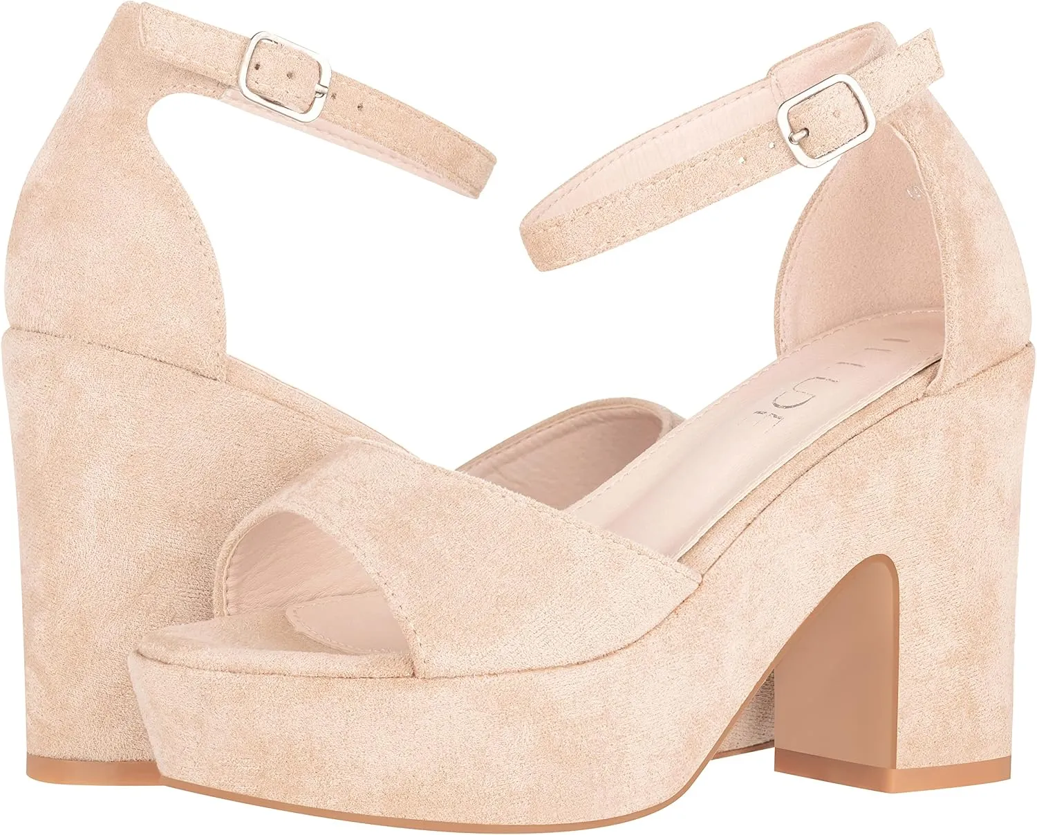 ILLUDE Women's Platform Heels Sandals Ankle Strap Block Chunky Heel Open Toe Platform Wedge Sandals – Cleo