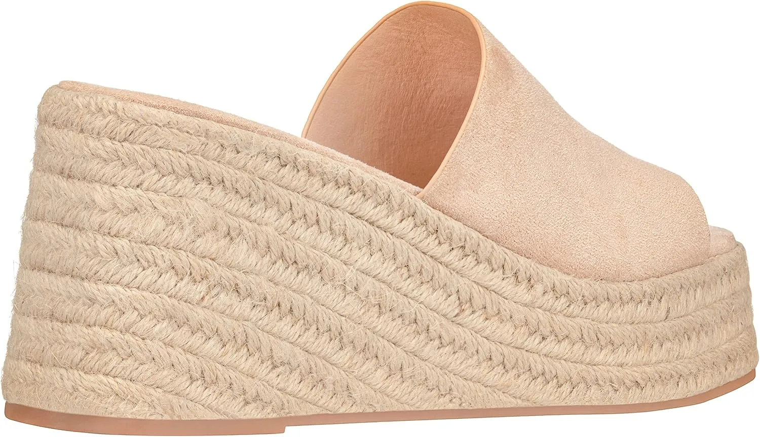 ILLUDE Women's Wedge Sandal Espadrille Platform Slip On Open Toe Wedge Heel Sandals