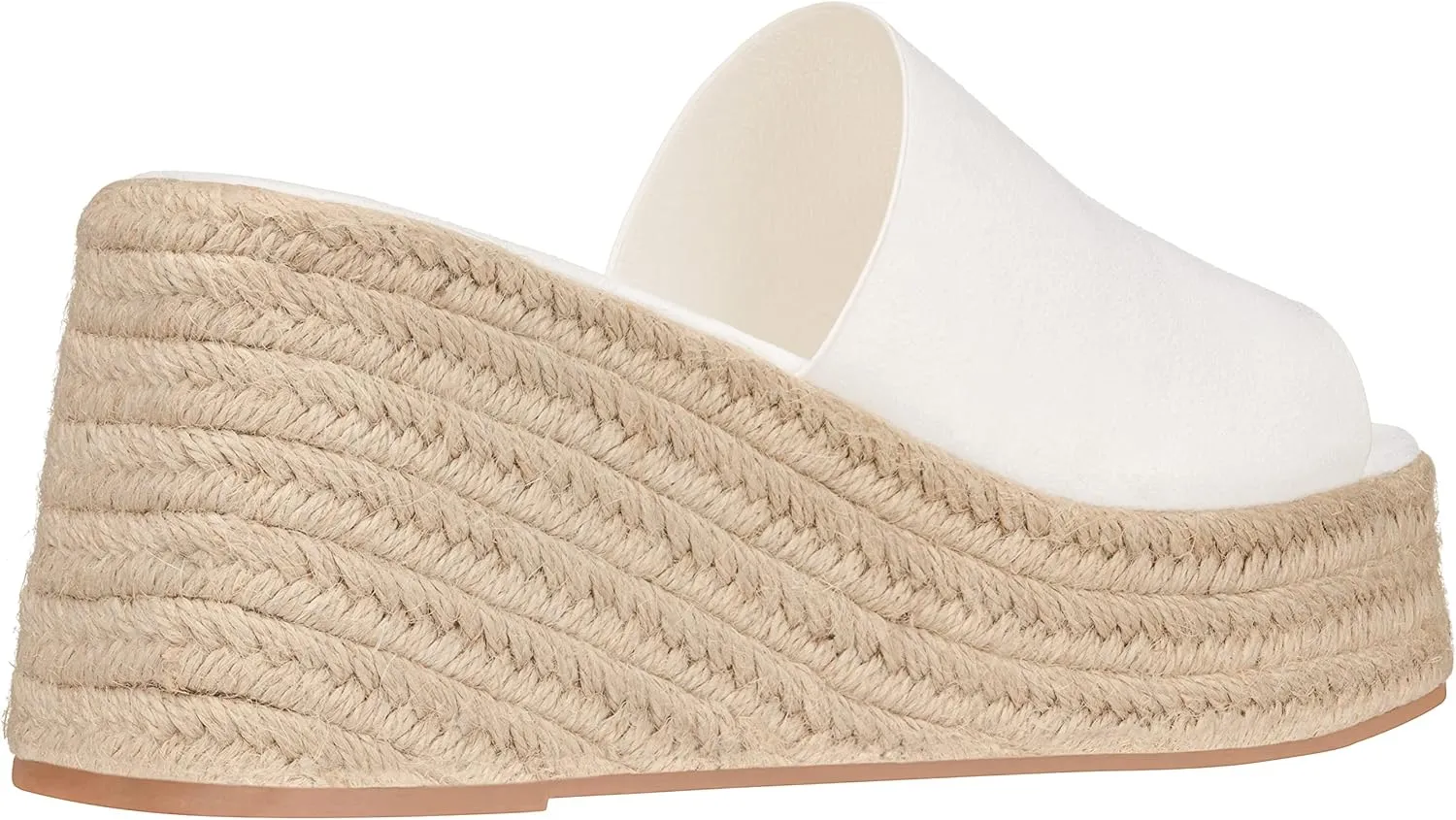 ILLUDE Women's Wedge Sandal Espadrille Platform Slip On Open Toe Wedge Heel Sandals