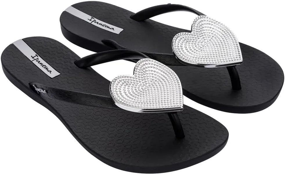 Ipanema Women's Maxi Fashion Ii Fem Toe Separator Sandals, black, 4.5-5 Women