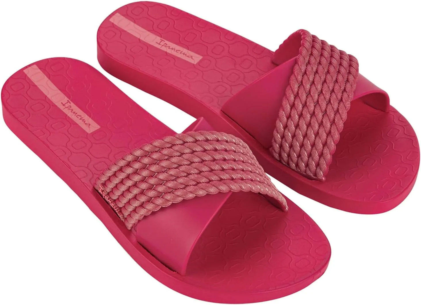 Ipanema Women's Street II Slides - Comfortable and Trendy Slip-On Sandals, Flip Flops for Women with Wide, Minimalist, Crisscross Upper
