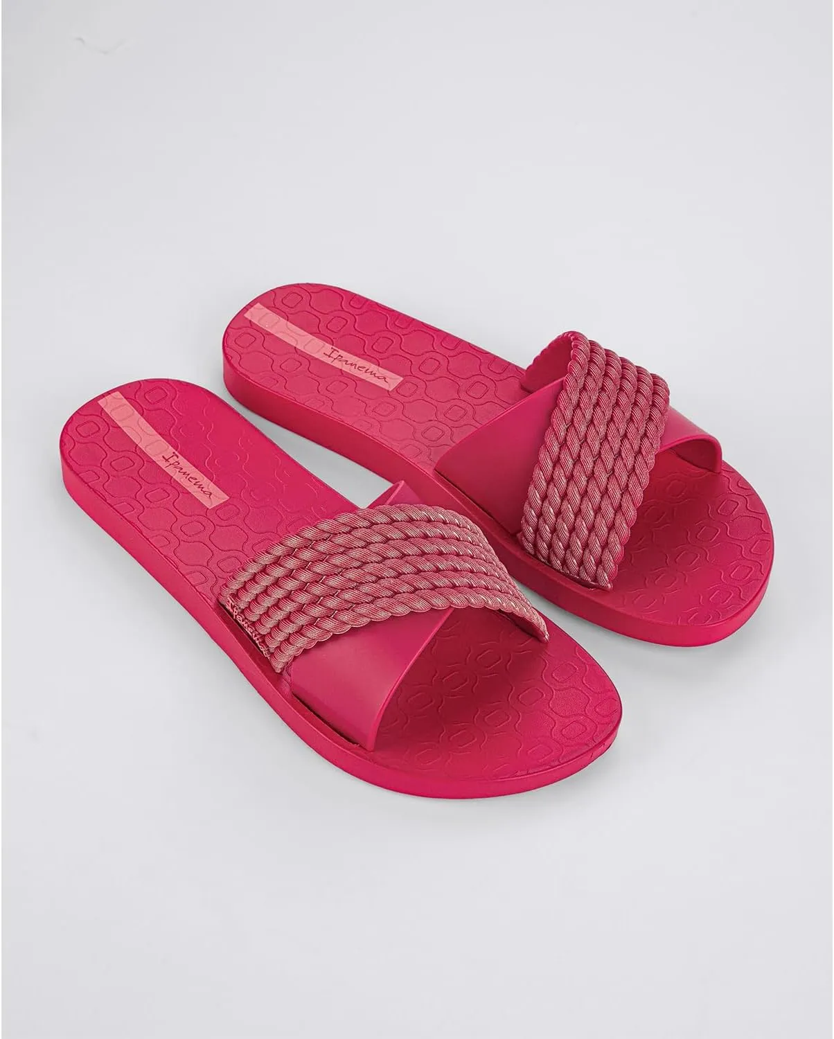 Ipanema Women's Street II Slides - Comfortable and Trendy Slip-On Sandals, Flip Flops for Women with Wide, Minimalist, Crisscross Upper