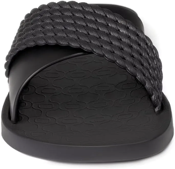 Ipanema Women's Street II Slides - Comfortable and Trendy Slip-On Sandals, Flip Flops for Women with Wide, Minimalist, Crisscross Upper