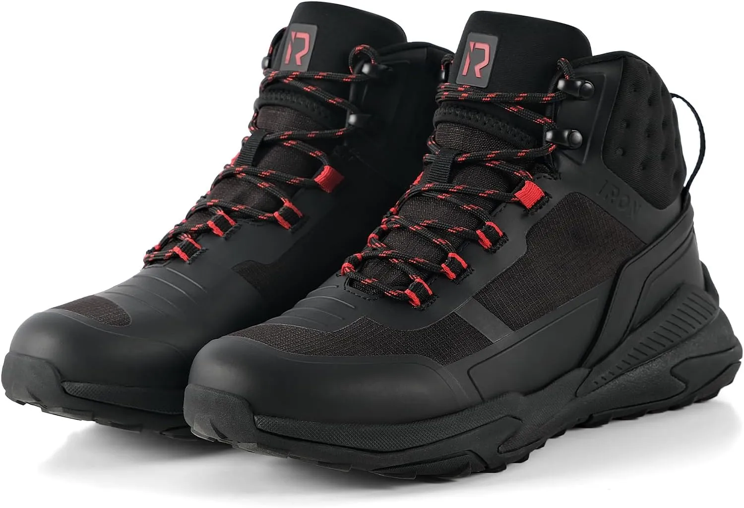 IRON JIA'S Motorcycle Shoes for Men, Waterproof Anti-Slip Breathable Street Casual Motorcycle Riding Boots with Lace Garage, Ankle Support, Shift Pads 7.5