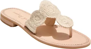 Jack Rogers Jacks Crochet Sandals Natural 10 M