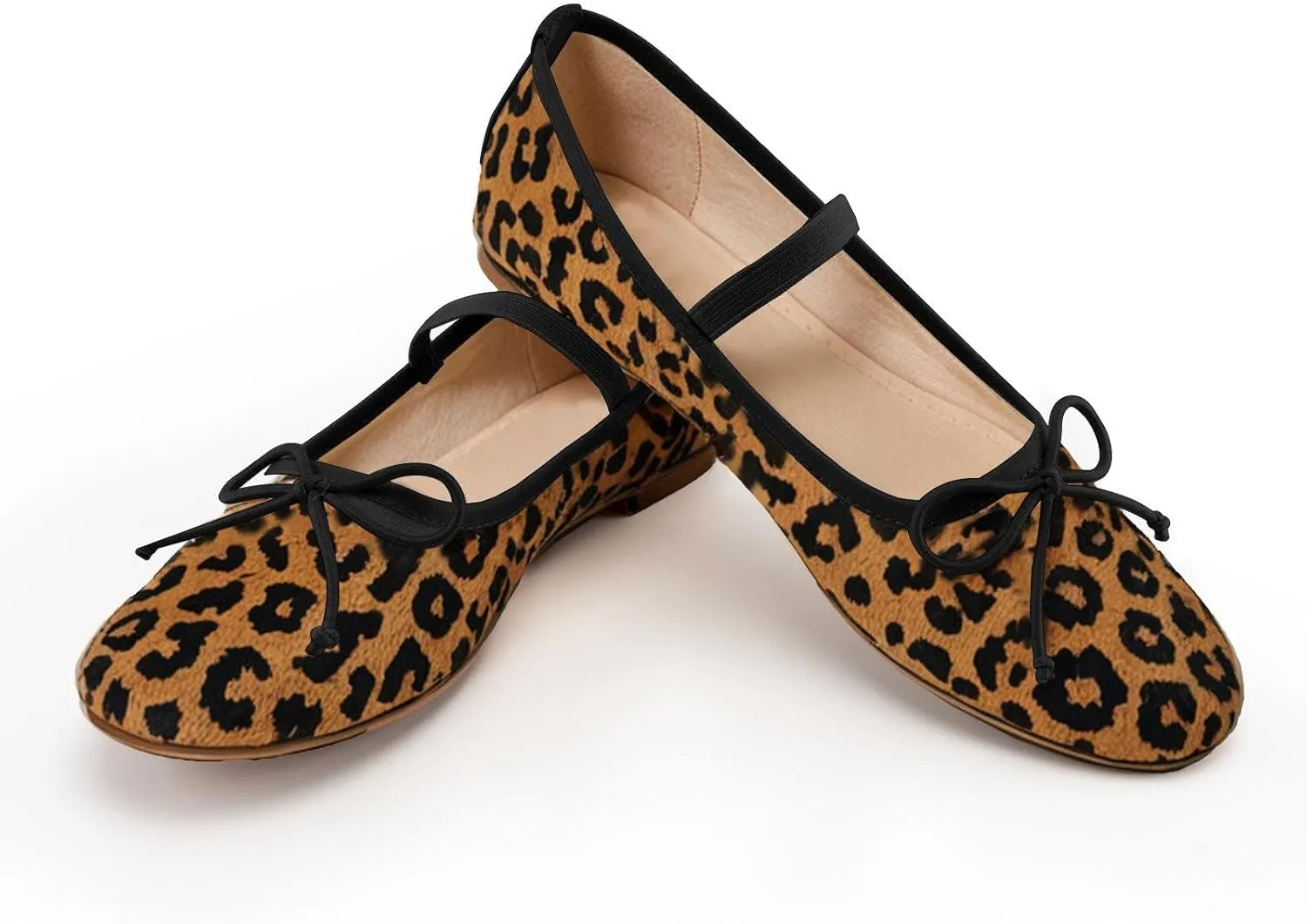 JORISTIMO Crystal Mesh Ballet Flats Stretch Band Snip Toe Ballerinas Flats Mary Jane