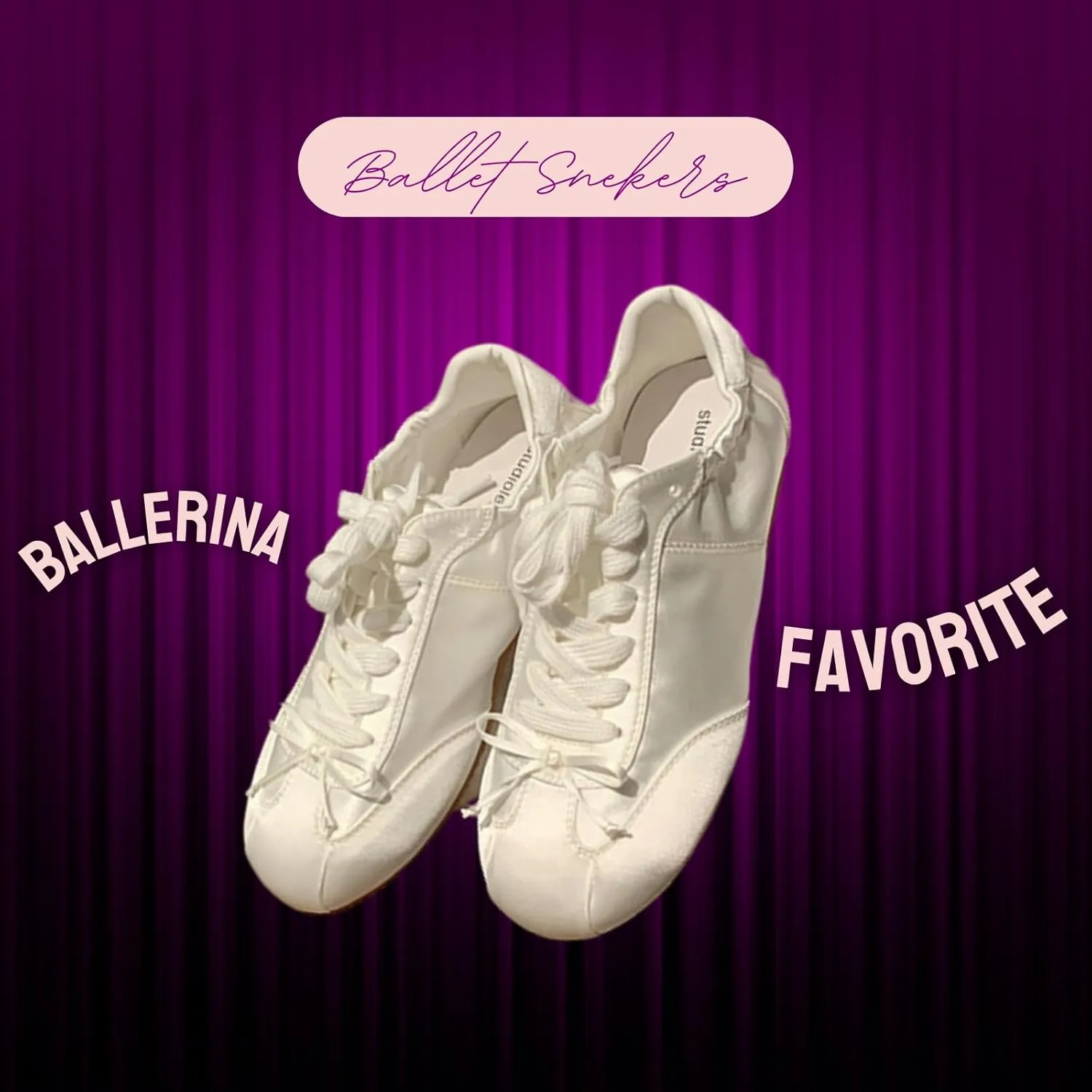 Kawaii Platform Shoes – Lightweight Chunky Sneakers for Women, Soft Satin Slip-Ons with Bow Detail, Aesthetic Ballet-Inspired Footwear