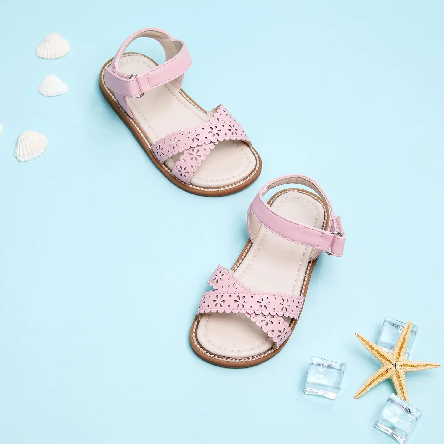 Kiderence Toddler Girls Sandals Little Girls Kids Shoes Girls Sandals Toddler