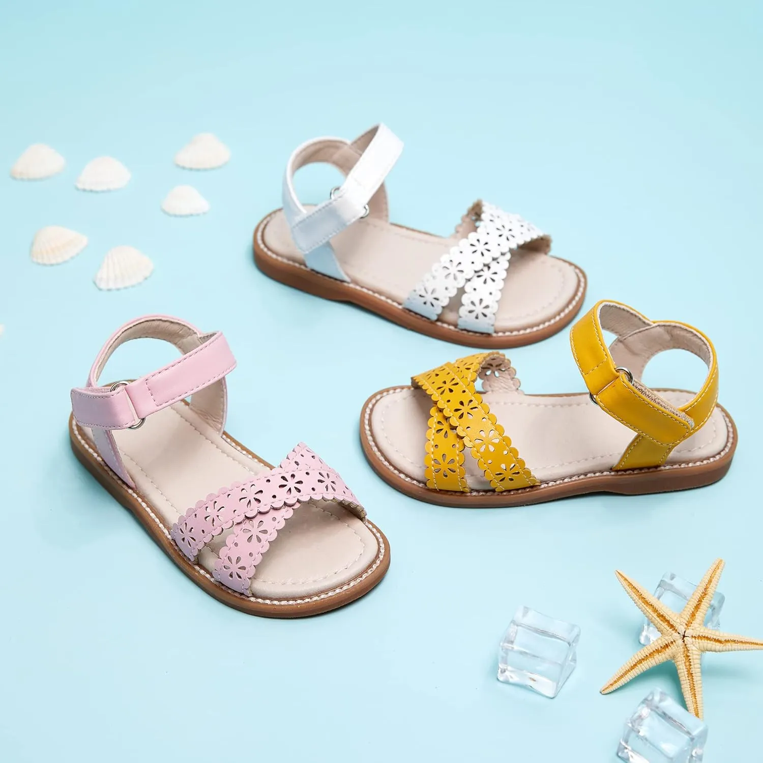 Kiderence Toddler Girls Sandals Little Girls Kids Shoes Girls Sandals Toddler