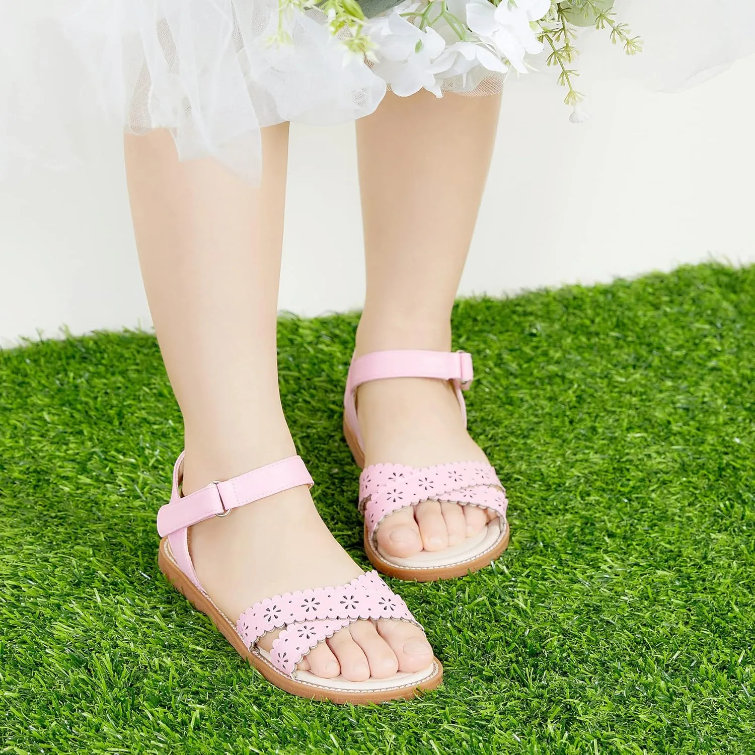 Kiderence Toddler Girls Sandals Little Girls Kids Shoes Girls Sandals Toddler