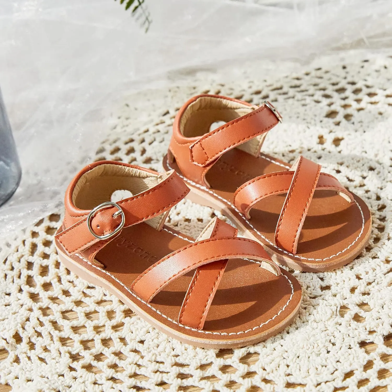 Kiderence Toddler Girls Sandals Little Girls Kids Summer Shoes Toddler Sandals