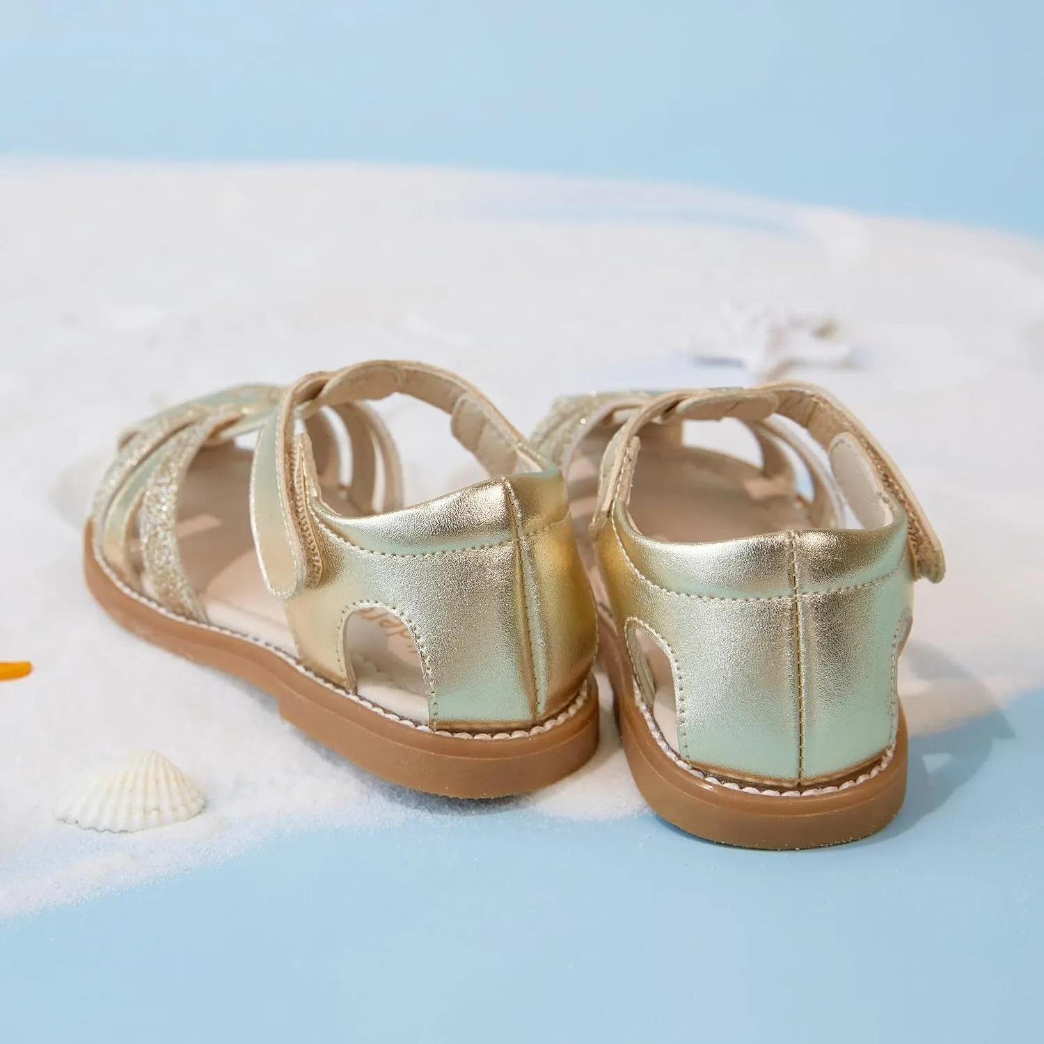 Kiderence Toddler Girls Sandals Little Girls Kids Summer Shoes Toddler Sandals