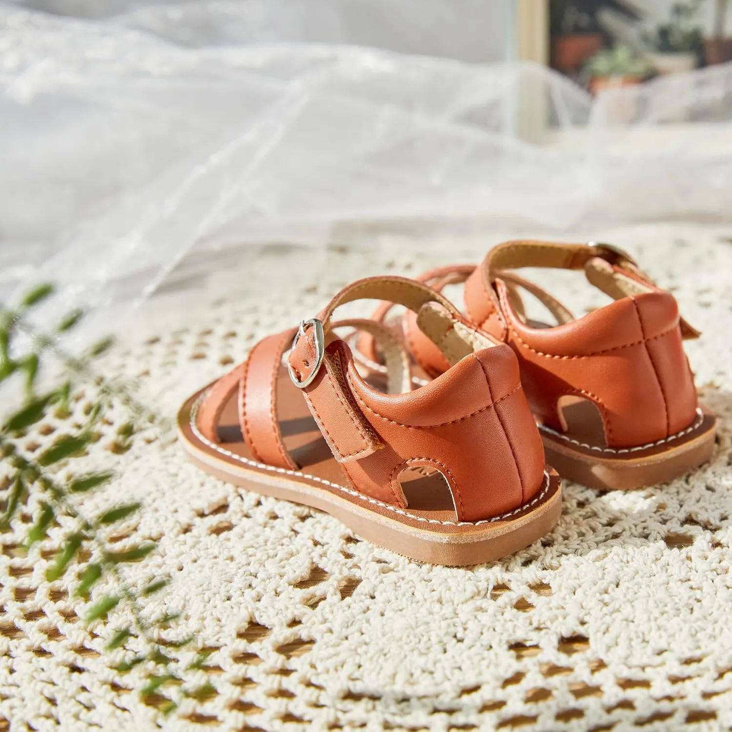 Kiderence Toddler Girls Sandals Little Girls Kids Summer Shoes Toddler Sandals