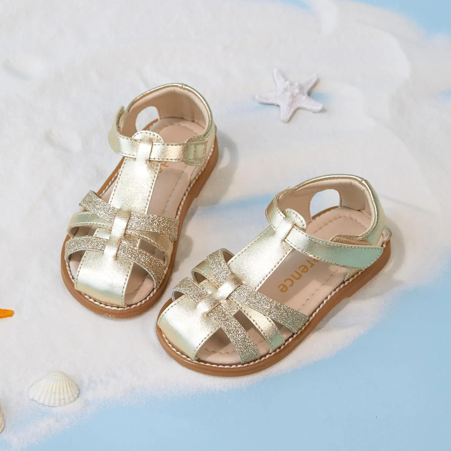 Kiderence Toddler Girls Sandals Little Girls Kids Summer Shoes Toddler Sandals