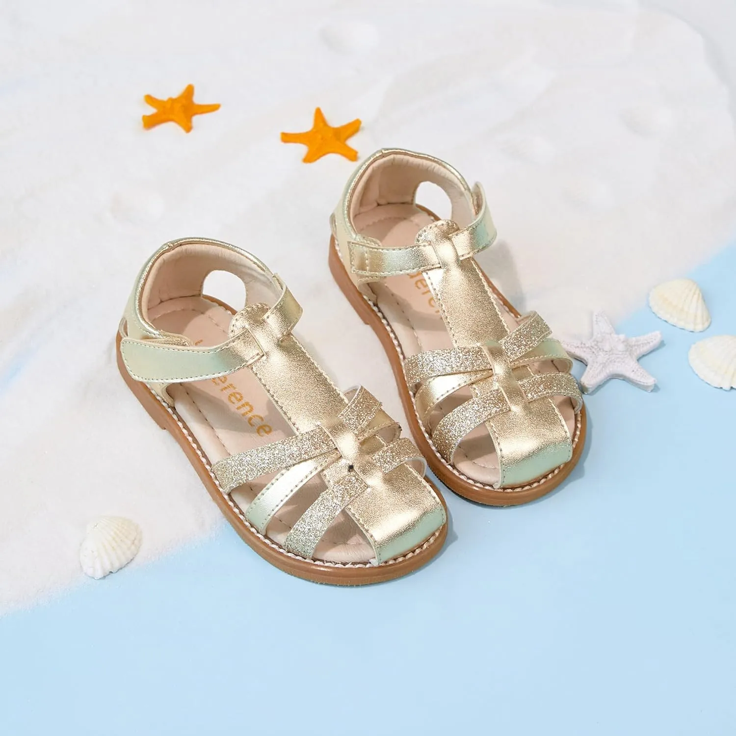 Kiderence Toddler Girls Sandals Little Girls Kids Summer Shoes Toddler Sandals