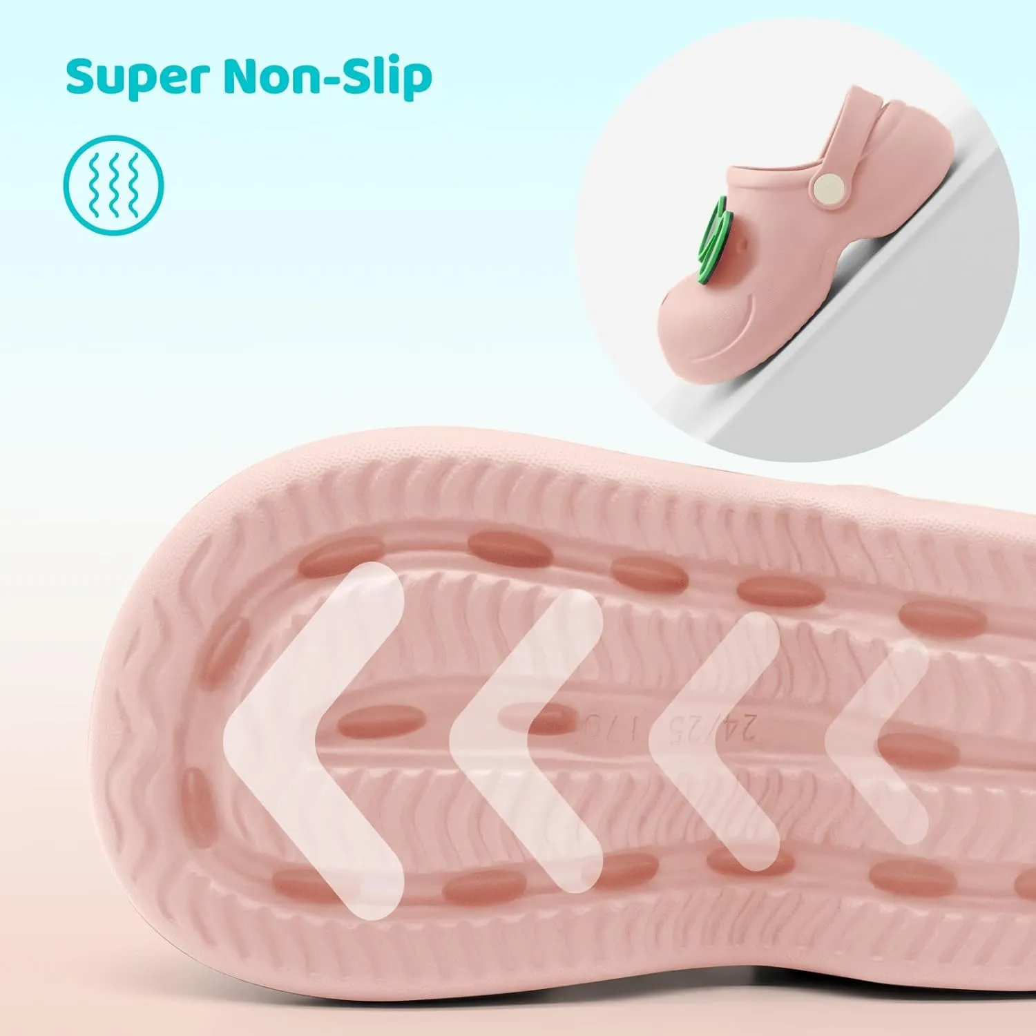 Kid's Girls Boys Clogs Slip on Garden Water Shoes Classic Slides Sandals with Arch Support Incredibly Light and Easy to Wear Stylish Cartoon Shower Beach Pool Slippers for Children