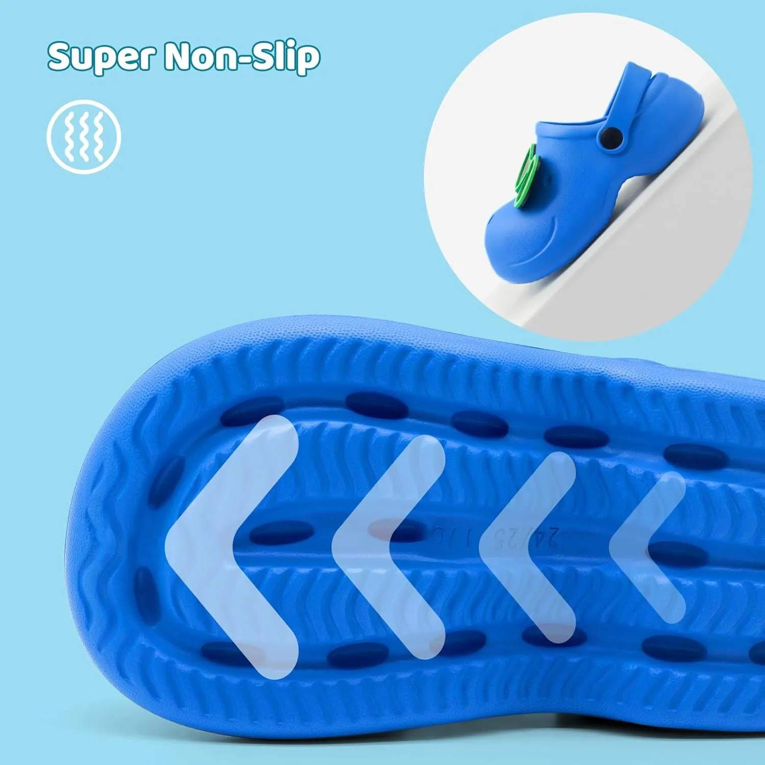 Kid's Girls Boys Clogs Slip on Garden Water Shoes Classic Slides Sandals with Arch Support Incredibly Light and Easy to Wear Stylish Cartoon Shower Beach Pool Slippers for Children
