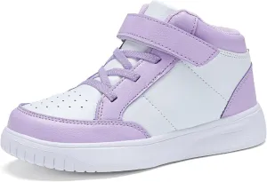 Kids Sneakers Boys Running Shoes Girls High Top Casual Lightweight Classic Adjustable Strap Sneakers