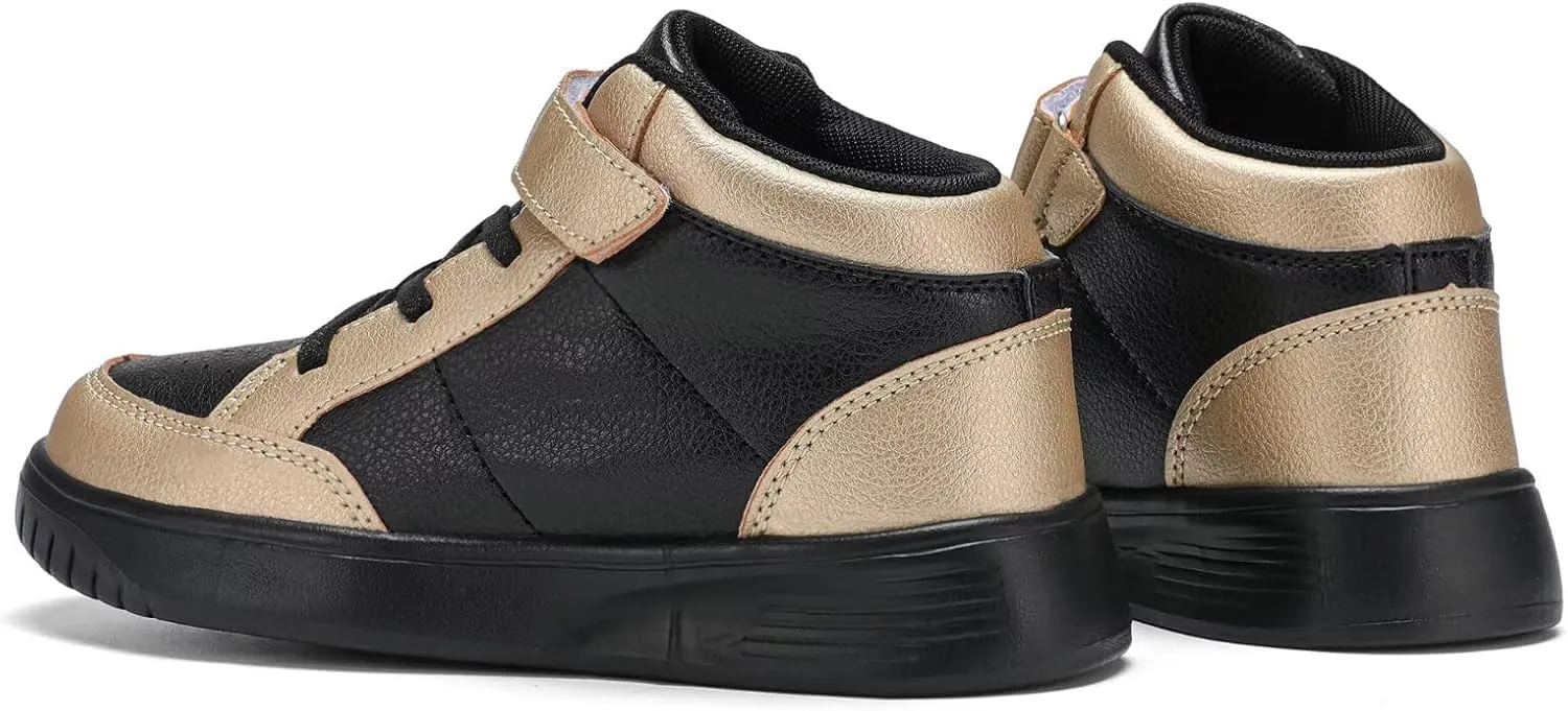 Kids Sneakers Boys Running Shoes Girls High Top Casual Lightweight Classic Adjustable Strap Sneakers