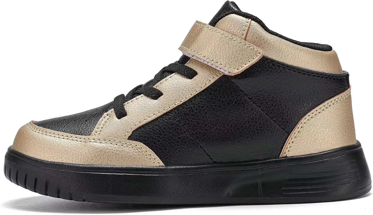 Kids Sneakers Boys Running Shoes Girls High Top Casual Lightweight Classic Adjustable Strap Sneakers