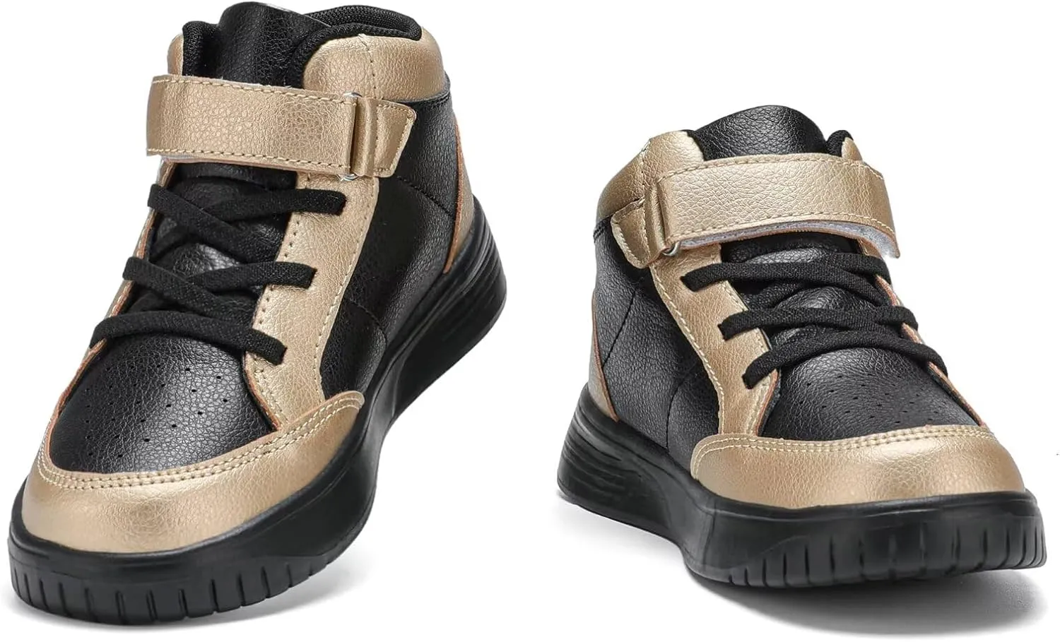 Kids Sneakers Boys Running Shoes Girls High Top Casual Lightweight Classic Adjustable Strap Sneakers