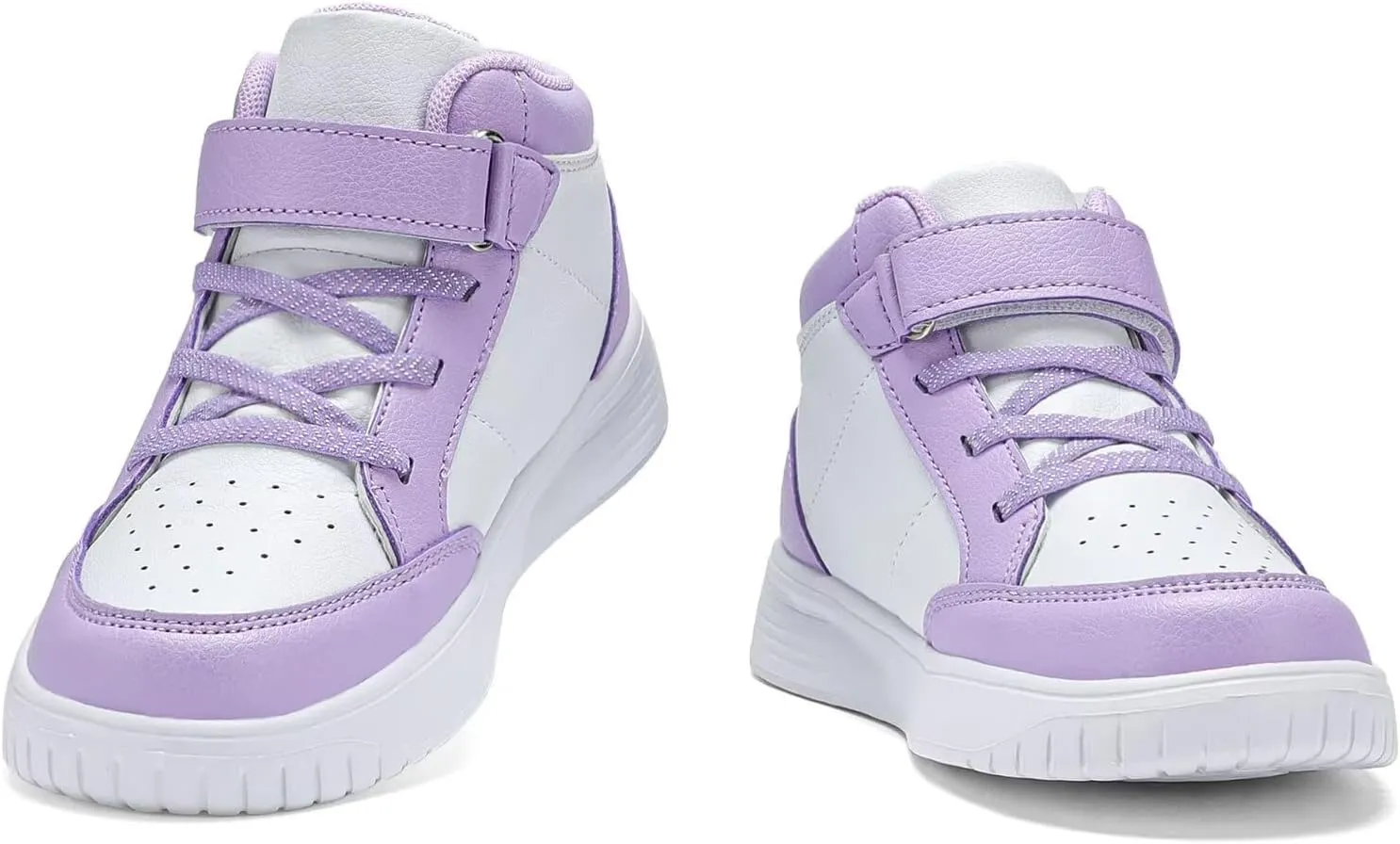 Kids Sneakers Boys Running Shoes Girls High Top Casual Lightweight Classic Adjustable Strap Sneakers