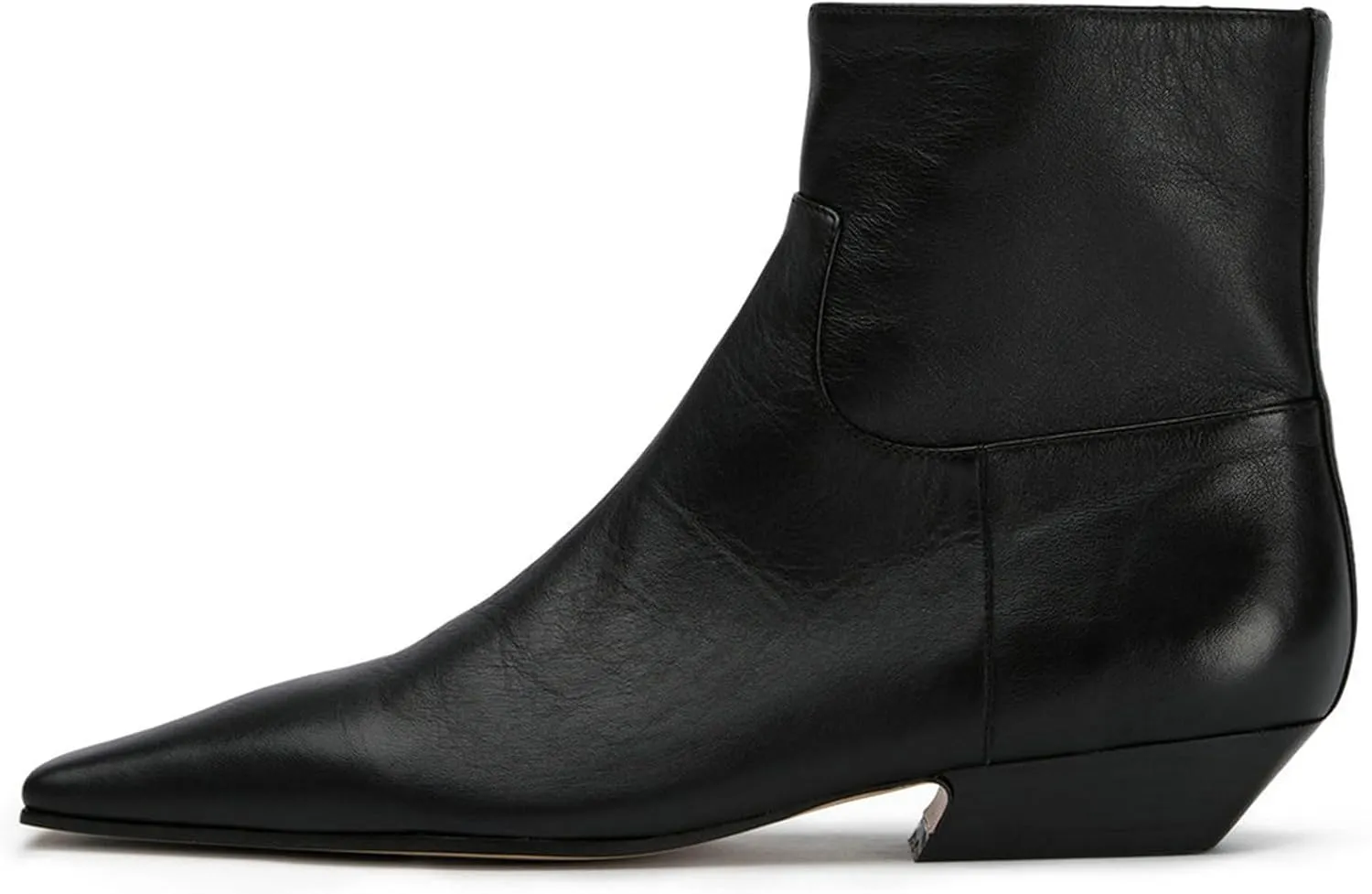 KysBloes Women Square Toe Ankle Boots Low Heel Booties Flats Winter Shoes Comfortable Side Zip Short Boots