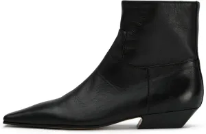 KysBloes Women Square Toe Ankle Boots Low Heel Booties Flats Winter Shoes Comfortable Side Zip Short Boots