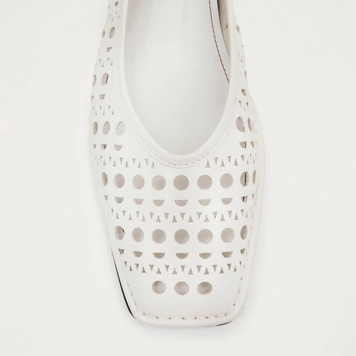 Lace Up Ballet Flats for Women Bow Square Toe Mary Jane Flats Slip On Leather Ballerina Shoes