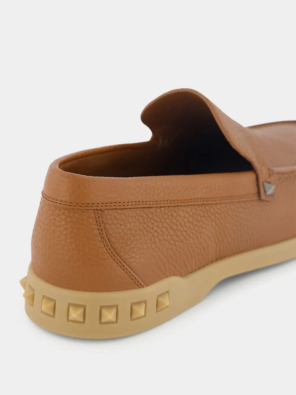 Leisure Flows Slip-On In Grainy Calfskin