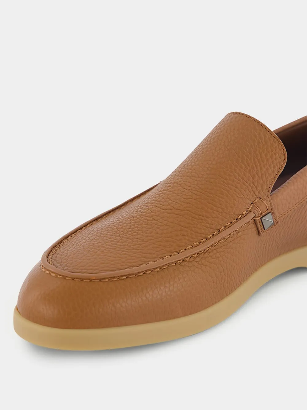 Leisure Flows Slip-On In Grainy Calfskin