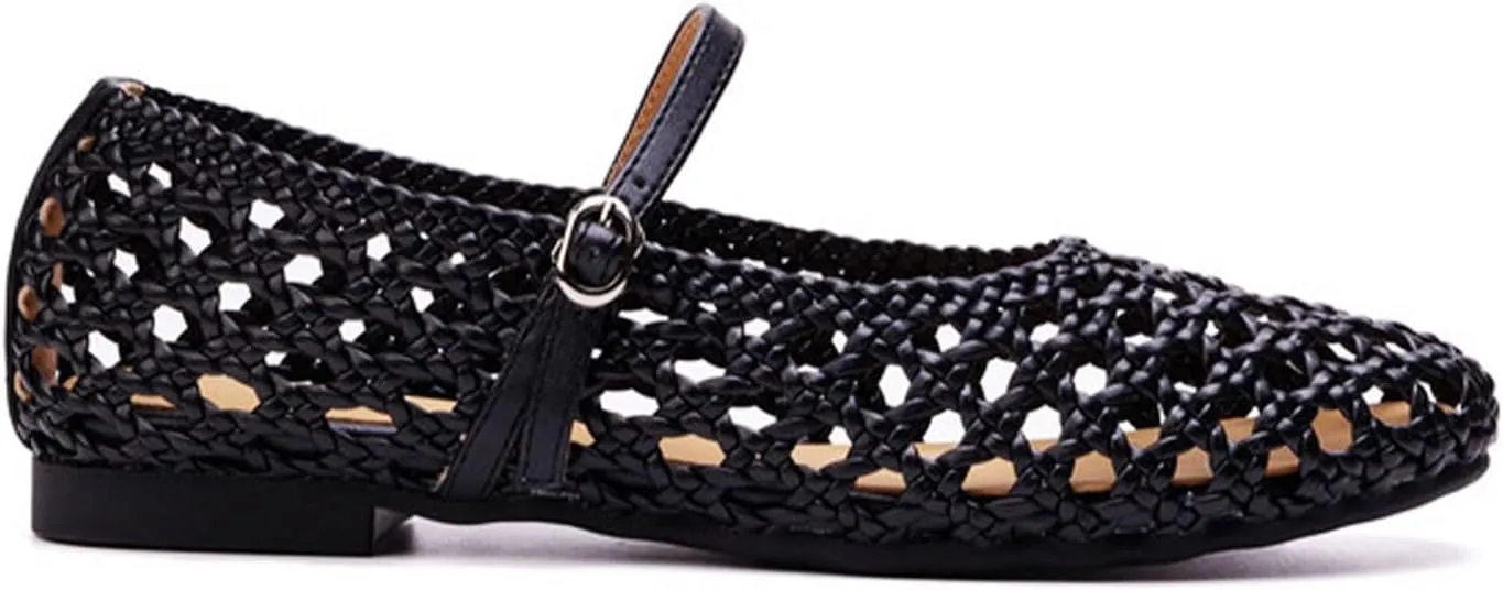 Leopard Flats for Women Mesh Flats Ballet Flats Mary Jane Flats Women's Dress Shoes Ballet Shoes