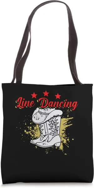 Line Dancing Cowboy Boots Country Western Music Line Dancer Tote Bag