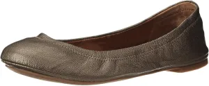 Lucky Brand Women's Emmie Ballet Flat, Pewter, 6