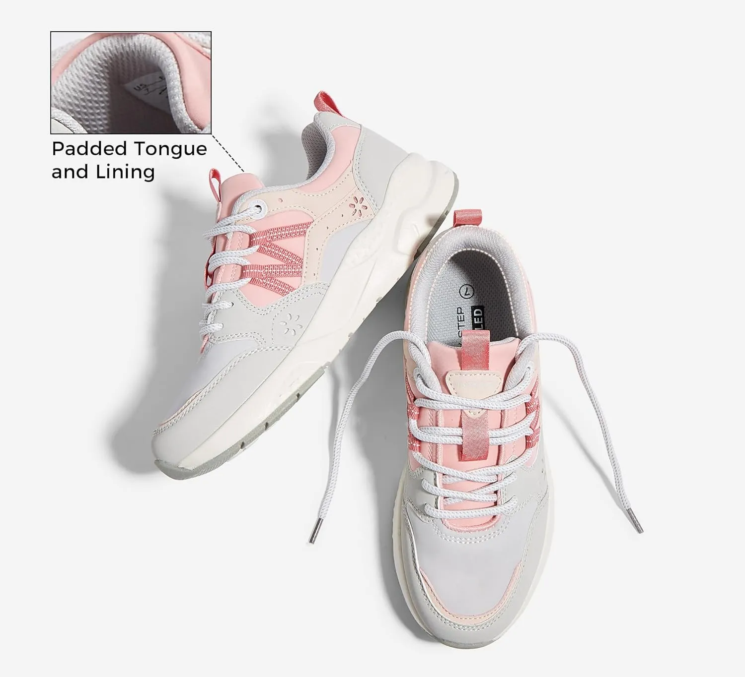 LUCKY STEP Women's Platform Fashion Sneakers Classic Casual Walking Shoes Running Trendy Travel Tennis Colorful Footwear