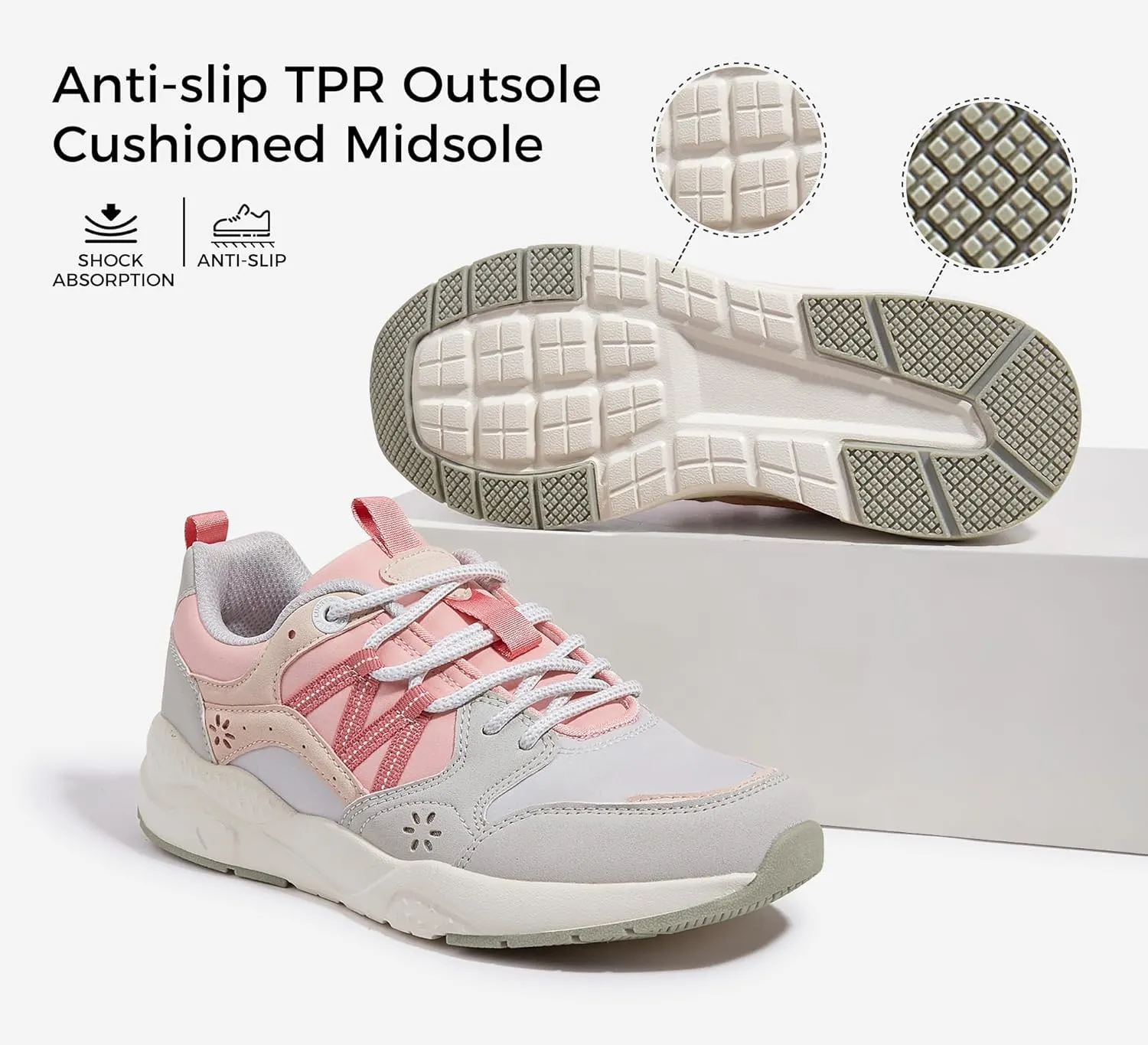 LUCKY STEP Women's Platform Fashion Sneakers Classic Casual Walking Shoes Running Trendy Travel Tennis Colorful Footwear