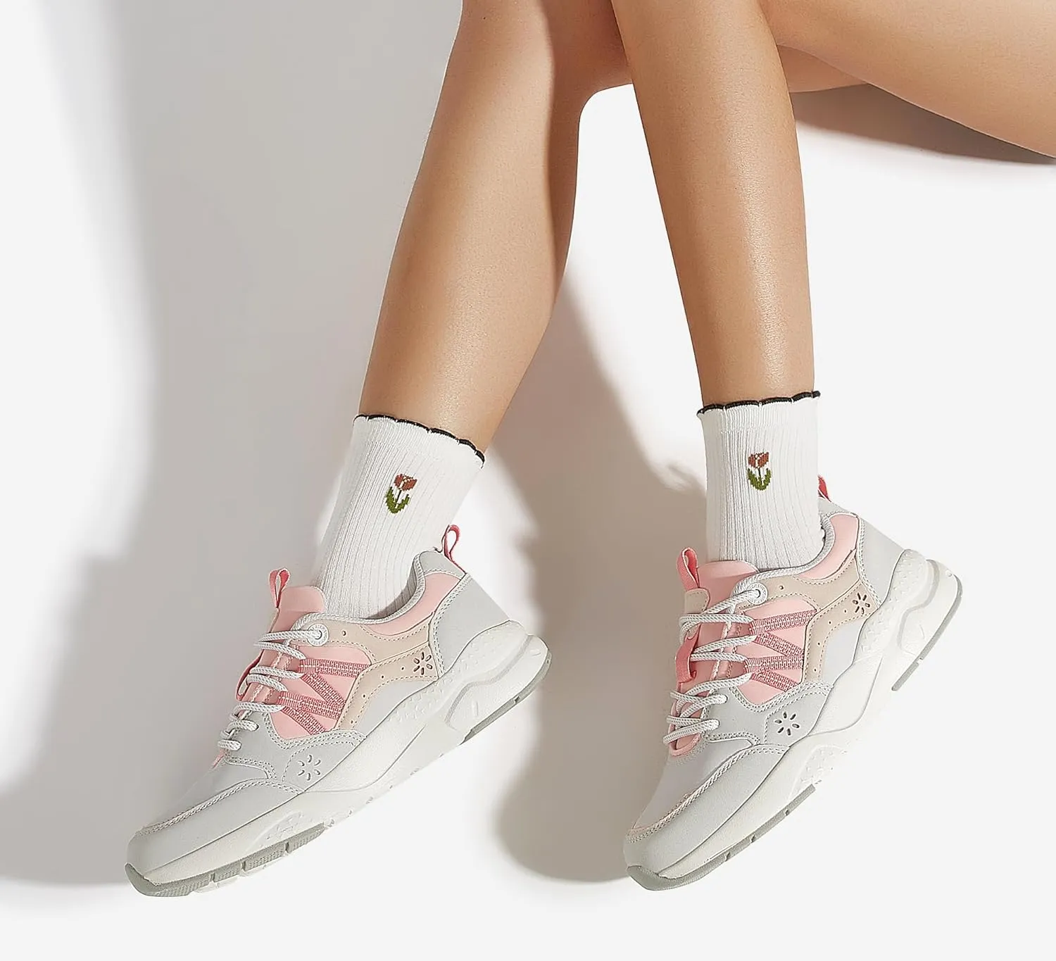LUCKY STEP Women's Platform Fashion Sneakers Classic Casual Walking Shoes Running Trendy Travel Tennis Colorful Footwear
