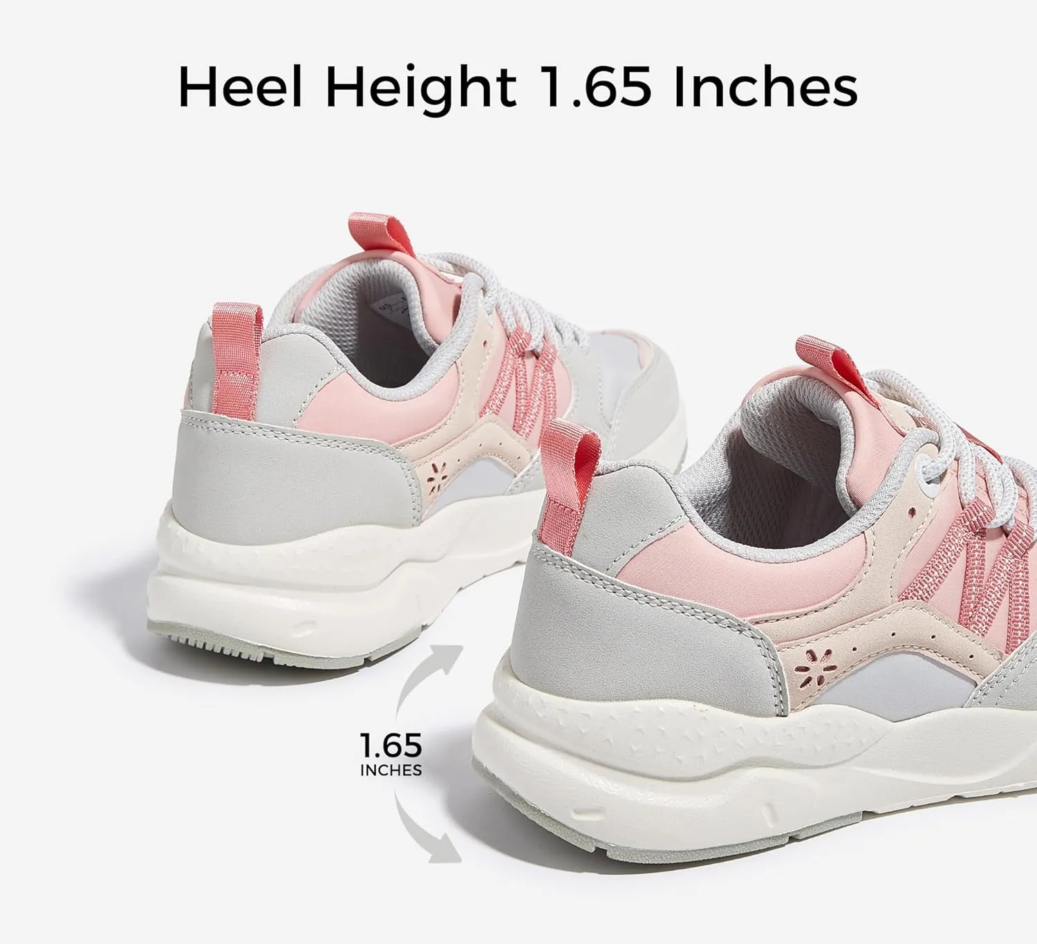 LUCKY STEP Women's Platform Fashion Sneakers Classic Casual Walking Shoes Running Trendy Travel Tennis Colorful Footwear