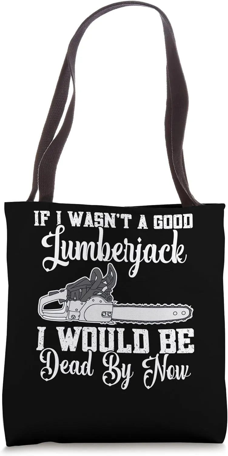 Lumberjack Equipment Logger Tools Gear Rope Arborist Tote Bag